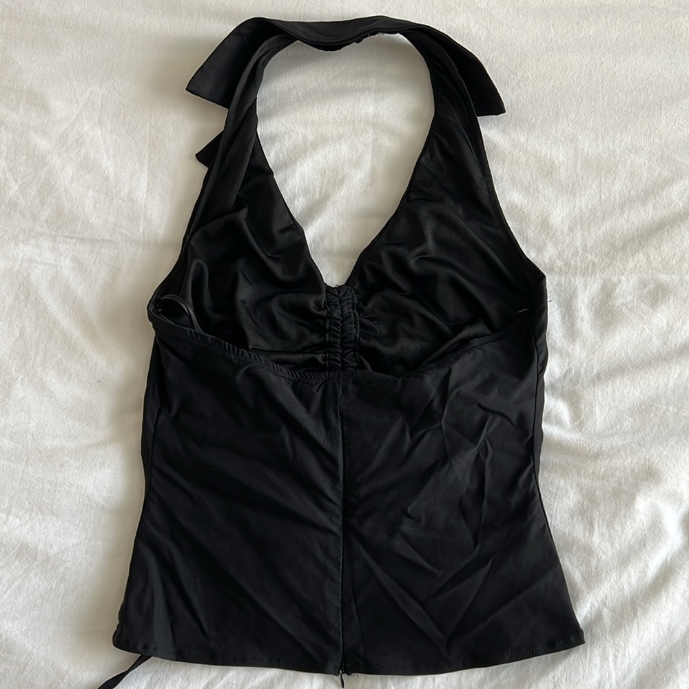 Collared Halter Top - Picture 2 of 2